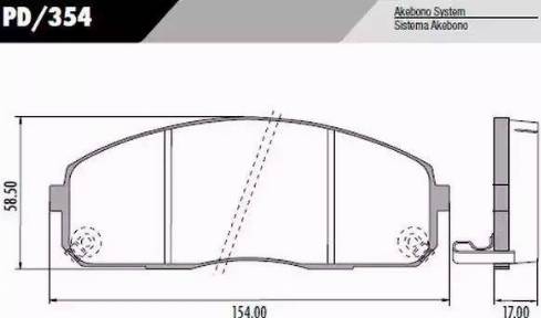 FRAS-LE PD354 - Тормозные колодки, дисковые, комплект autosila-amz.com