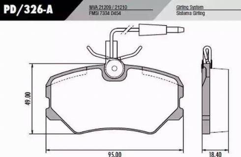 FRAS-LE PD326A - Тормозные колодки, дисковые, комплект autosila-amz.com