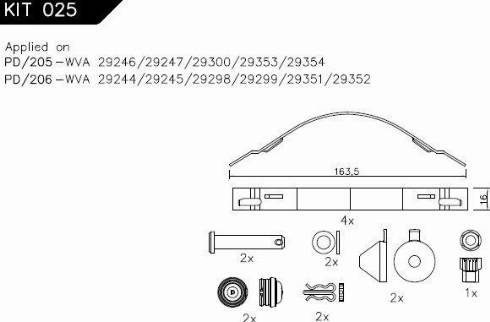 FRAS-LE PD/205-K039 - Тормозные колодки, дисковые, комплект autosila-amz.com