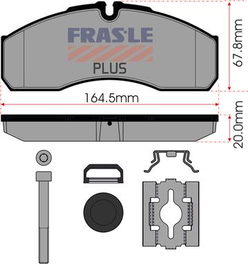 FRAS-LE PD/208-K026-PLUS - Тормозные колодки, дисковые, комплект autosila-amz.com