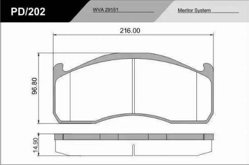 FRAS-LE PD/202_HD PRO - Тормозные колодки, дисковые, комплект autosila-amz.com