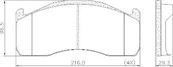 FRAS-LE PD/202-K029 _ CV Advan - Тормозные колодки, дисковые, комплект autosila-amz.com