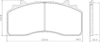 FRAS-LE PD/226-K035 _ CV Advan - Тормозные колодки, дисковые, комплект autosila-amz.com