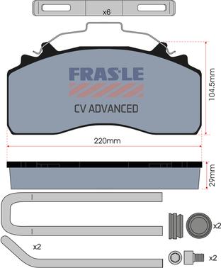 FRAS-LE PD/226-K035-CV - Тормозные колодки, дисковые, комплект autosila-amz.com