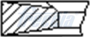 Freccia FR10-516400 - Комплект поршневых колец на 1 цилиндр VOLVO STD d131 autosila-amz.com