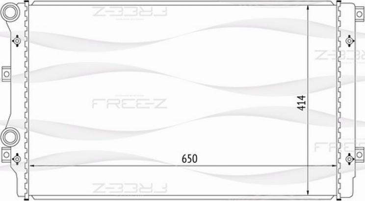 FREE-Z KK0209 - Радиатор, охлаждение двигателя autosila-amz.com