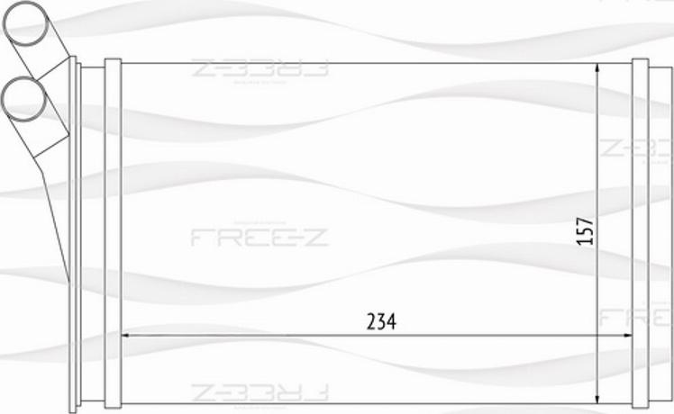 FREE-Z KW0244 - Теплообменник, отопление салона autosila-amz.com