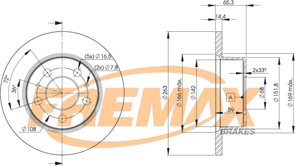 FREMAX BD-9427 - Тормозной диск autosila-amz.com