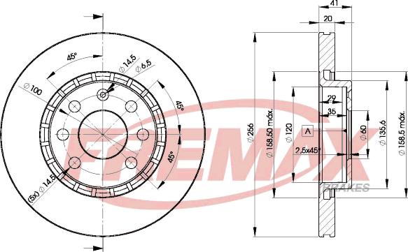 FREMAX BD-9046 - Тормозной диск autosila-amz.com