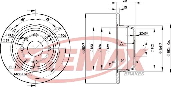 FREMAX BD-9041 - Тормозной диск autosila-amz.com