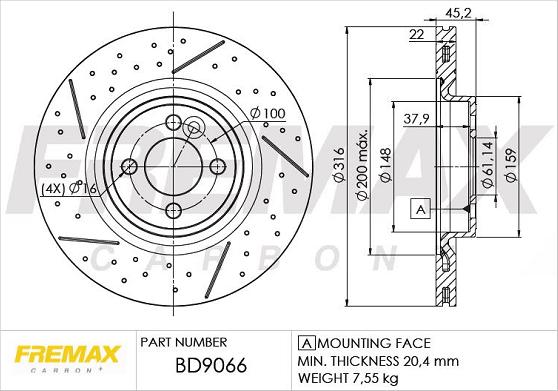 FREMAX BD-9066 - Тормозной диск autosila-amz.com
