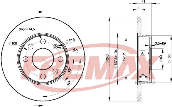 FREMAX BD-9020 - Тормозной диск autosila-amz.com