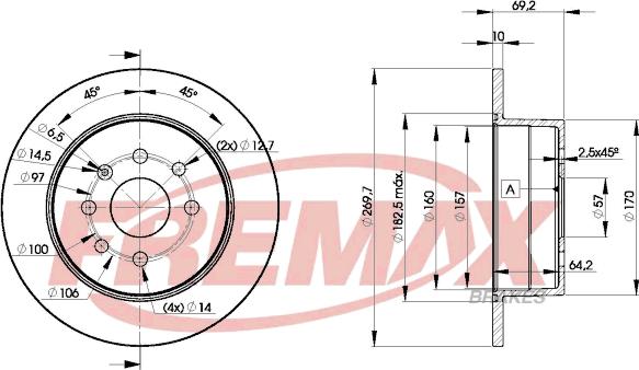 FREMAX BD-9209 - Тормозной диск autosila-amz.com