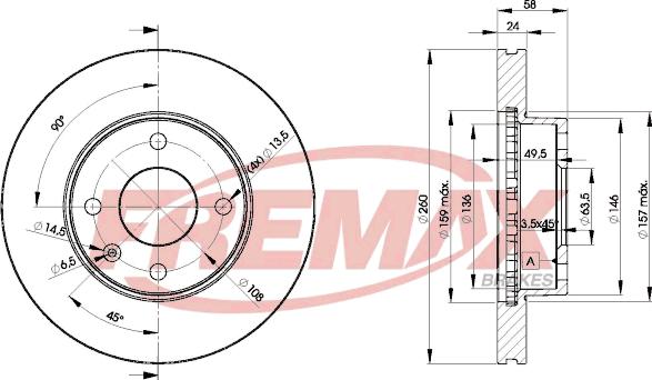 FREMAX BD-9794 - Тормозной диск autosila-amz.com