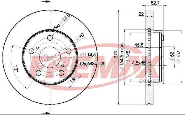 FREMAX BD-4407 - Тормозной диск autosila-amz.com