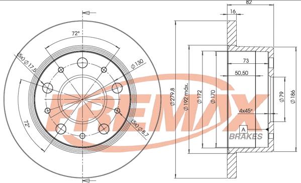 FREMAX BD-4696 - Тормозной диск autosila-amz.com