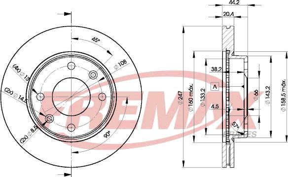 FREMAX BD-4690 - Тормозной диск autosila-amz.com