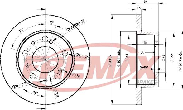 FREMAX BD-4693 - Тормозной диск autosila-amz.com