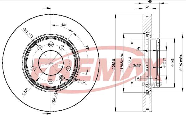 FREMAX BD-4685 - Тормозной диск autosila-amz.com