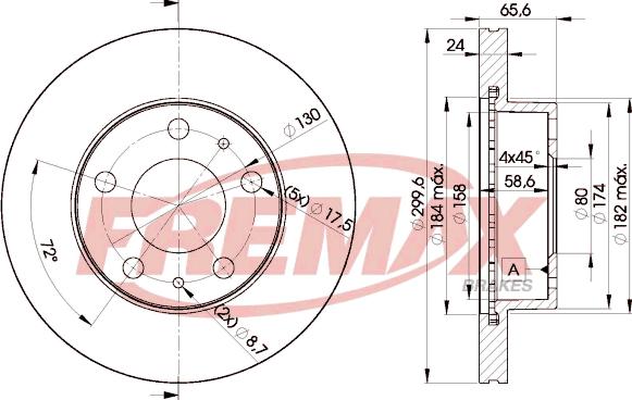 FREMAX BD-4682 - Тормозной диск autosila-amz.com
