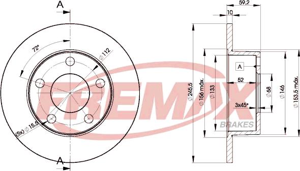 FREMAX BD-4011 - Тормозной диск autosila-amz.com