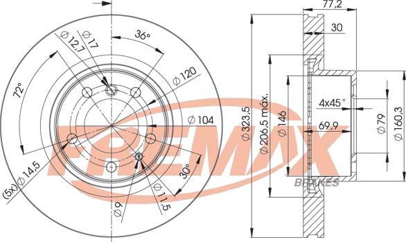 FREMAX BD-4035 - Тормозной диск autosila-amz.com