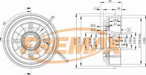 FREMAX BD-4732 - Тормозной барабан autosila-amz.com