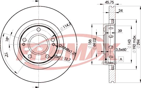 FREMAX BD-5924 - Тормозной диск autosila-amz.com