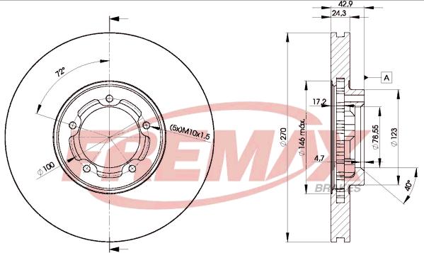 FREMAX BD-5611 - Тормозной диск autosila-amz.com