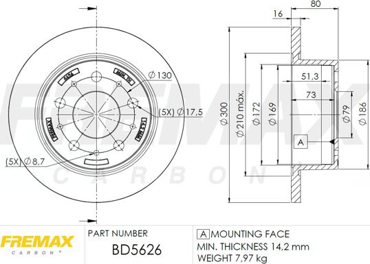 FREMAX BD-5626 - Тормозной диск autosila-amz.com