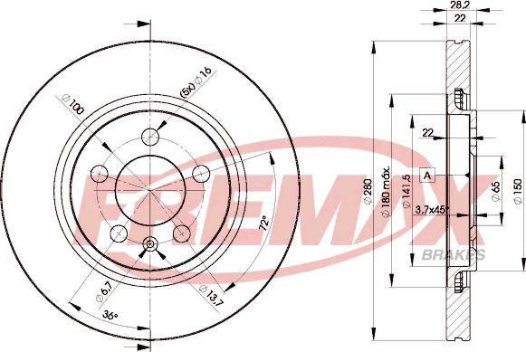 FREMAX BD-5031 - Тормозной диск autosila-amz.com