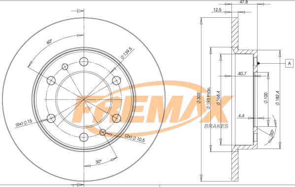 FREMAX BD-5070 - Тормозной диск autosila-amz.com