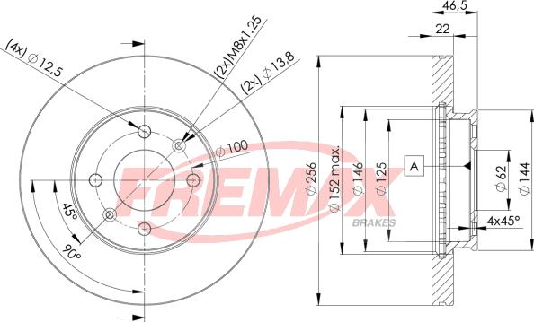 FREMAX BD-5101 - Тормозной диск autosila-amz.com