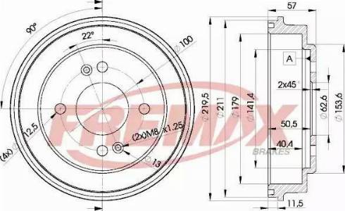 FREMAX BD-5841 - Тормозной барабан autosila-amz.com