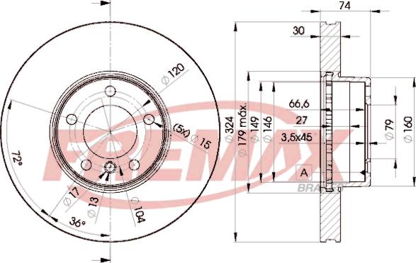 FREMAX BD-5859 - Тормозной диск autosila-amz.com