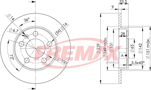 FREMAX BD-5311 - Тормозной диск autosila-amz.com