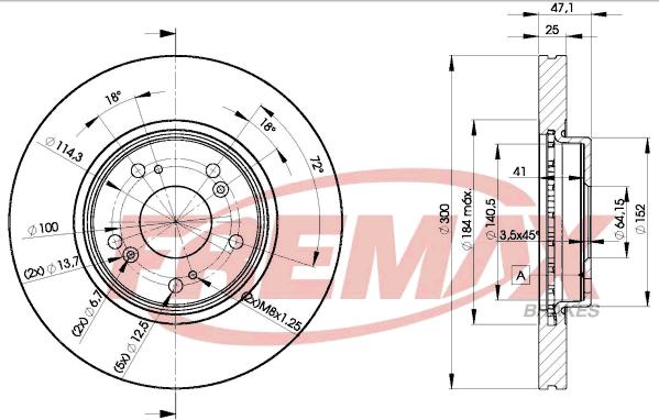 FREMAX BD-5251 - Тормозной диск autosila-amz.com