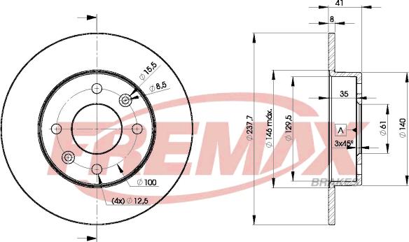 FREMAX BD-6947 - Тормозной диск autosila-amz.com