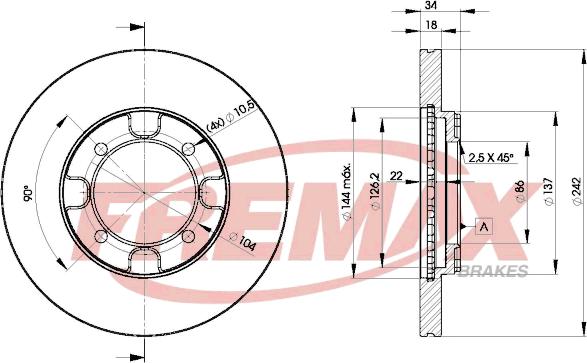 FREMAX BD-6677 - Тормозной диск autosila-amz.com