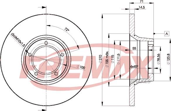 FREMAX BD-6056 - Тормозной диск autosila-amz.com