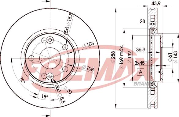 FREMAX BD-6029 - Тормозной диск autosila-amz.com