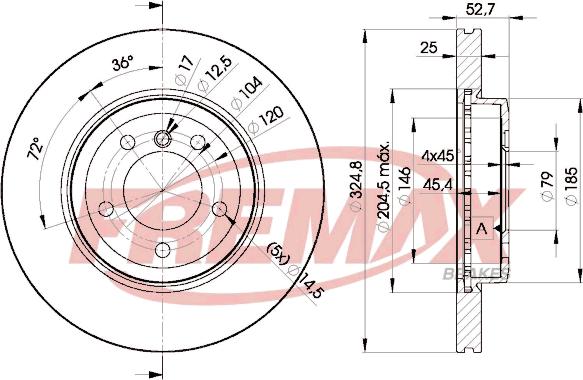 FREMAX BD-6071 - Тормозной диск autosila-amz.com