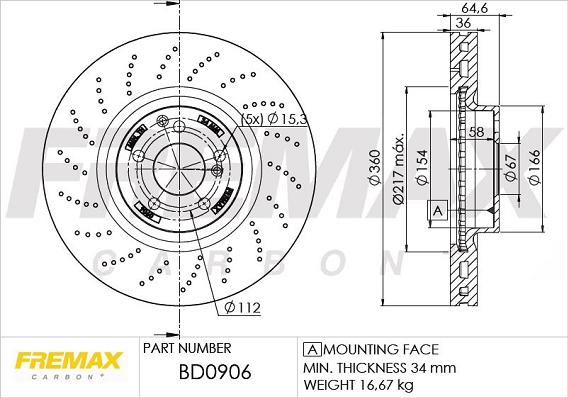 FREMAX BD-0906 - Тормозной диск autosila-amz.com