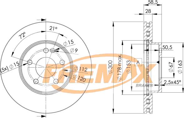 FREMAX BD-0415 - Тормозной диск autosila-amz.com