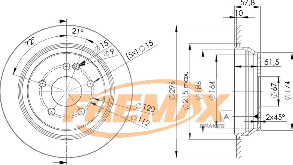 FREMAX BD-0416 - Тормозной диск autosila-amz.com