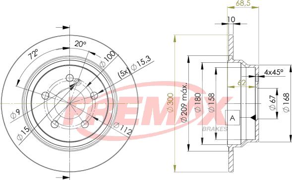 FREMAX BD-0413 - Тормозной диск autosila-amz.com