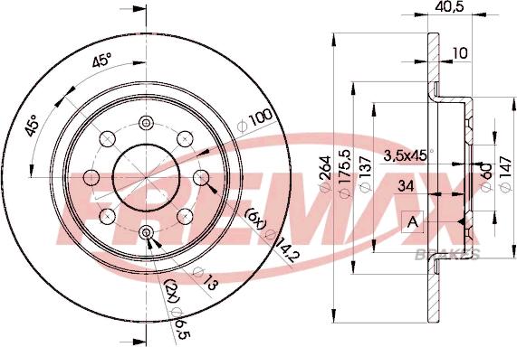 FREMAX BD-0592 - Тормозной диск autosila-amz.com