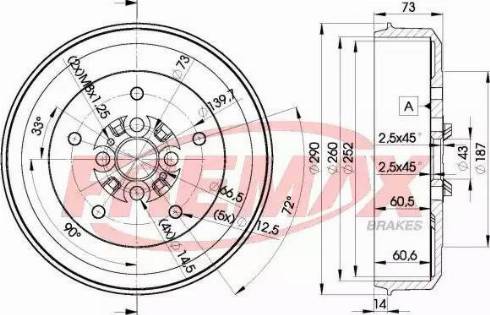 FREMAX BD-0010 - Тормозной барабан autosila-amz.com