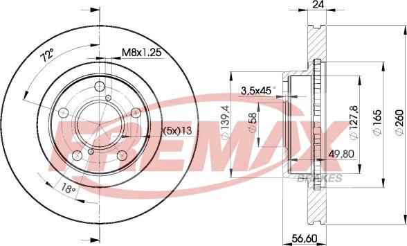 FREMAX BD-0031 - Тормозной диск autosila-amz.com