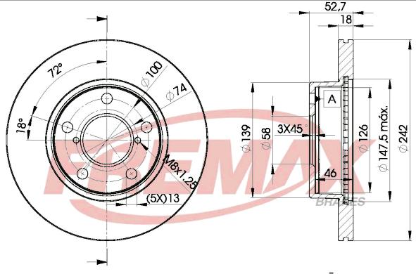 FREMAX BD-0032 - Тормозной диск autosila-amz.com